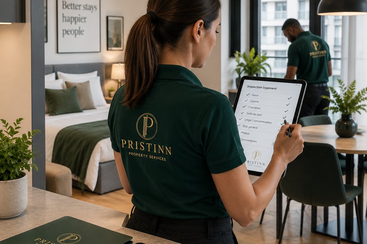 Contrôle d'un logement meublé avec checklist d'inspection